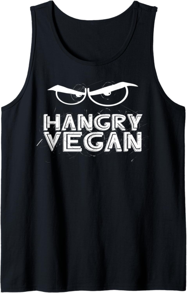 Hangry Vegan Hilarious Vegan Shirt, Funny Vegan Activism Tan... - Image 2
